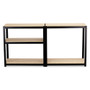 Safco Boltless Steel/Particleboard Shelving, Five-Shelf, 36w x 18d x 72h, Black (SAF6245BL) View Product Image