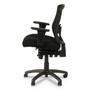 Alera Etros Series Mesh Mid-Back Petite Multifunction Chair, Supports Up to 275 lb, 17.16" to 20.86" Seat Height, Black (ALEET4017) View Product Image