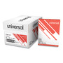 Universal Copy Paper, 92 Bright, 20 lb Bond Weight, 8.5 x 11, White, 500 Sheets/Ream, 10 Reams/Carton (UNV21200) View Product Image
