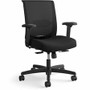 HON Convergence Synchro Tilt Task Chair - Black Seat Color - Fabric Seat Material - Black Back Color - Low Back - 5-star Base Product Image 