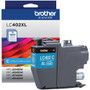 Brother LC402XLCS Original High Yield Inkjet Ink Cartridge - Cyan - 1 Each Product Image 
