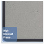 Quartet Contour Granite Board, 36 x 24, Granite Gray Surface, Black Plastic Frame (QRT699370) View Product Image