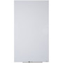 Quartet InvisaMount Vertical Glass Dry-Erase Board - 28x50 - 50" (4.2 ft) Width x 28" (2.3 ft) Height - White Glass Surface - Rectangle - Vertical Product Image 
