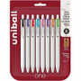 uniball™ UB One Gel Pens - 0.7 mm Medium Pen Point - Retractable - Assorted Ink - Pigment-based, Gel-based - White Barrel Product Image 