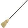 Rubbermaid Commercial Wood Handle Lobby Corn Broom - Corn Fiber Bristle - 12" Brush Face - 38" Overall Length - Wood Handle - (RCP6373BRO) Product Image 
