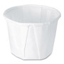 SOLO Paper Portion Cups, 0.5 oz, White, 250/Bag, 20 Bags/Carton View Product Image