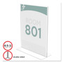 deflecto Superior Image Double Sided Sign Holder, 8.5 x 11 Insert, Clear (DEF590801) View Product Image