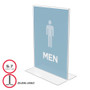 deflecto Classic Image Double-Sided Sign Holder, 5 x 7 Insert, Clear (DEF69101) View Product Image