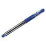 uniball Signo GRIP Gel Pen, Stick, Medium 0.7 mm, Blue Ink, Clear/Blue/Silver Barrel, Dozen View Product Image