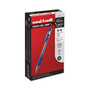 uniball Signo GRIP Gel Pen, Stick, Medium 0.7 mm, Blue Ink, Clear/Blue/Silver Barrel, Dozen View Product Image