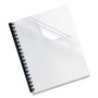 Fellowes Crystals Transparent Presentation Covers for Binding Systems, Clear, with Square Corners 11 x 8.5, Unpunched, 200/Pack View Product Image