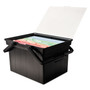 Advantus Companion Portable File, Letter/Legal Files, 17" x 14" x 11", Black View Product Image