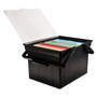 Advantus Companion Portable File, Letter/Legal Files, 17" x 14" x 11", Black View Product Image