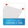 Oxford Custom Label Tab Dividers with Self-Adhesive Tab Labels, 5-Tab, 11 x 8.5, White, 25 Sets (OXF11314) View Product Image