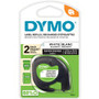 Dymo LetraTag Electronic Labelmaker Tape - 1/2" Width - Direct Thermal - White - Paper - Easy Peel - (DYM10697) Product Image 