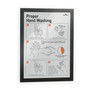 Durable DURAFRAME Sign Holder, 8.5 x 11, Black Frame, 2/Pack View Product Image