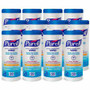 PURELL Sanitizing Wipes - Fresh Citrus - White - 100/Tub - (GOJ911112CT) Product Image 
