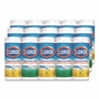 Clorox Disinfecting Wipes, Cleaning Wipes, 1-Ply, 7 x 8, Fresh Scent/Citrus Blend, 35/Canister, 3/Pack, 5 Packs/Carton View Product Image