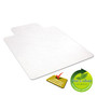 deflecto EconoMat All Day Use Chair Mat for Hard Floors, Flat Packed, 36 x 48, Lipped, Clear View Product Image