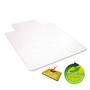 deflecto EconoMat All Day Use Chair Mat for Hard Floors, Flat Packed, 36 x 48, Lipped, Clear View Product Image