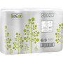 LoCor High-Capacity Bath Tissue - 1 Ply - 3.85" Width x 4.05" Length - 3000 Sheets/Roll - White - 18 Rolls Per Pack Product Image 