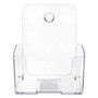 deflecto DocuHolder for Countertop/Wall-Mount, Booklet Size, 6.5w x 3.75d x 7.75h, Clear (DEF74901) View Product Image