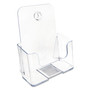 Deflecto Single Compartment DocuHolder - 1 Compartment(s) - 7.75" Height x 6.50" Width x 3.75" Depth - Desktop - Booklet Size - Clear Product Image 