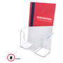 deflecto DocuHolder for Countertop/Wall-Mount, Booklet Size, 6.5w x 3.75d x 7.75h, Clear (DEF74901) View Product Image