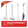 Command Broom Gripper, 3.12w x 1.85d x 3.34h, White/Gray, 2 Grippers/4 Strips View Product Image