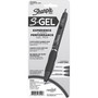 Sharpie S-Gel S-Gel High-Performance Gel Pen, Retractable, Fine 0.5 mm, Black Ink, Black Barrel, 4/Pack View Product Image