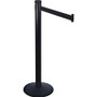 Tatco Adjusta-Tape Crowd Control Base Only, Steel, 14" Deep, Black, 2/Box View Product Image