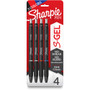 Sharpie S-Gel Pens - 0.5 mm Pen Point - Blue, Black, Red Ink - Gel-based - Black Barrel Product Image 