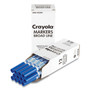 Crayola Broad Line Washable Markers, Broad Bullet Tip, Blue, 12/Box View Product Image