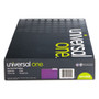 Universal Deluxe Colored Top Tab File Folders, 1/3-Cut Tabs: Assorted, Legal Size, Violet/Light Violet, 100/Box View Product Image