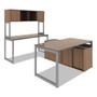 Alera Reversible Laminate Table Top, Rectangular, 59.38w x 23.63d, Espresso/Walnut View Product Image