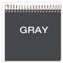 Ampad Gold Fibre Wirebound Project Notes Pad, Project-Management Format, Gray Cover, 70 White 8.5 x 11.75 Sheets (TOP20813) View Product Image