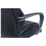 La-Z-Boy Commercial 2000 High-Back Executive Chair, Supports Up to 300 lb, 20.25" to 23.25" Seat Height, Black Seat/Back, Silver Base View Product Image