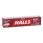 HALLS Mentho-Lyptus Cough and Sore Throat Lozenges, Cherry, 9/Pack, 20 Packs/Box View Product Image