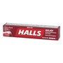 HALLS Mentho-Lyptus Cough and Sore Throat Lozenges, Cherry, 9/Pack, 20 Packs/Box View Product Image