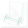 deflecto Euro-Style DocuHolder, Magazine Size, 9.81w x 6.31d x11h, Green Tinted View Product Image