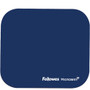 Fellowes Microban Mouse Pad - 8" Height x 9" Width x 0.13" Depth - Blue - Rubber - Wear Resistant, Tear Resistant, Skid Proof Product Image 
