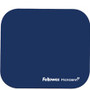 Fellowes Microban Mouse Pad - 8" Height x 9" Width x 0.13" Depth - Blue - Rubber - Wear Resistant, Tear Resistant, Skid Proof Product Image 