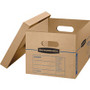 Bankers Box SmoothMove Classic Small Moving Boxes - External Dimensions: 12.5" Width x 16.3" Depth x 10.5" Height - Media Size Supported: Letter, Legal - Lift-off Closure - Corrugated - Kraft Product Image 