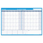 AT-A-GLANCE 30/60-Day Undated Horizontal Erasable Wall Planner, 48 x 32, White/Blue Sheets, Undated View Product Image