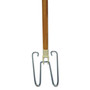 Boardwalk Wedge Dust Mop Head Frame/Lacquered Wood Handle, 0.94" dia x 48" Length, Natural View Product Image