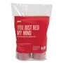 Perk Plastic Cold Cups, 16 oz, Red, 50/Pack View Product Image