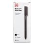 TRU RED Ballpoint Pen, Stick, Medium 1 mm, Black Ink, Black Barrel, Dozen View Product Image