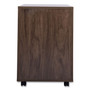 Union & Scale Essentials Mobile Pedestal File, Left or Right, 3-Drawers: Box/Box/File, Legal/Letter, Espresso, 15.6" x 21.3" x 24.3" View Product Image