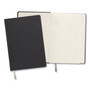 TRU RED Flexible-Cover Business Journal with Elastic Closure, 1-Subject, Narrow Rule, Black Cover, (128) 8 x 5.5 Sheets View Product Image