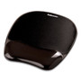 Fellowes Gel Crystals Mouse Pad with Wrist Rest, 7.87 x 9.18, Black View Product Image